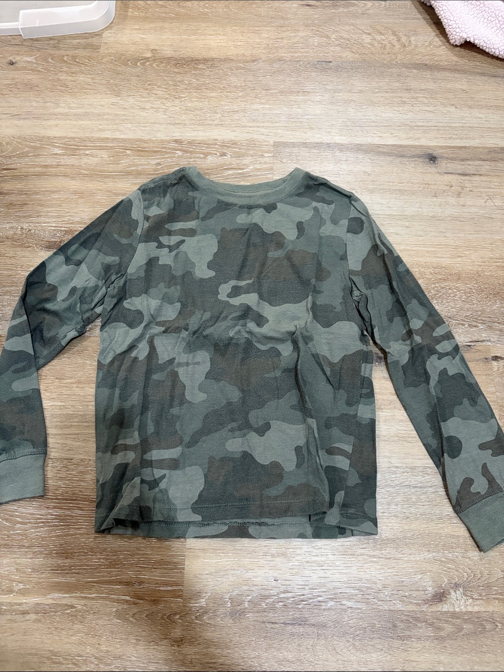 Kids' Long Sleeve Camo Tee - Green